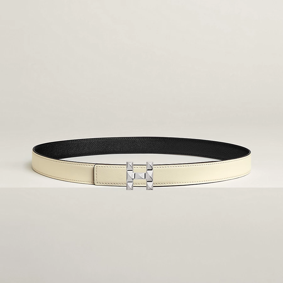 H Infini belt buckle & Reversible leather strap 24 mm - Image 3